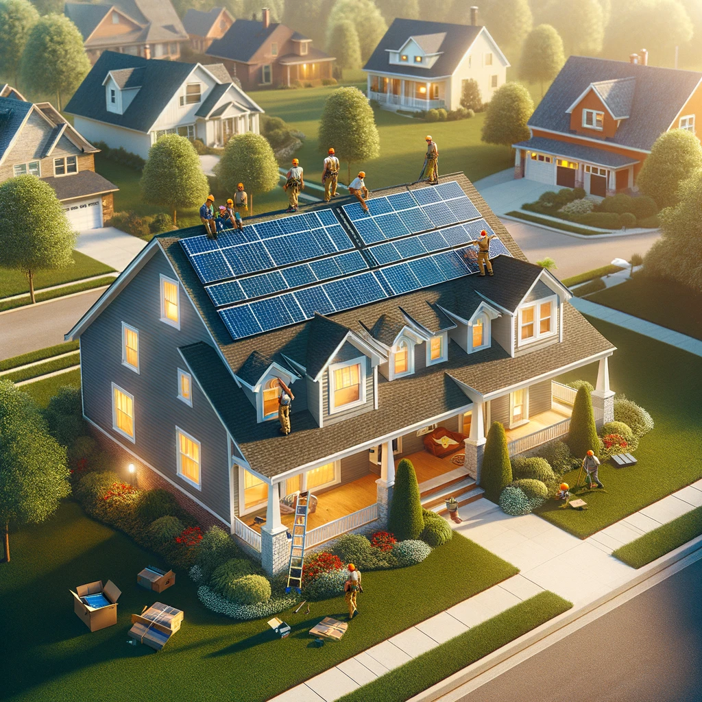 solar panels on house in ohio